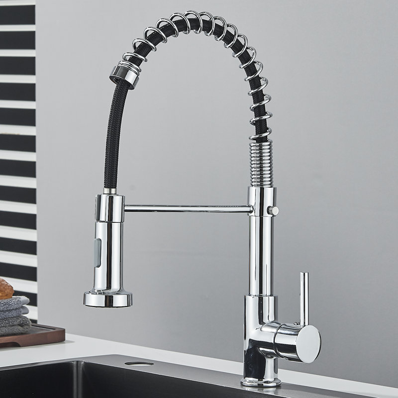 Belfry Kitchen Walebridge Kitchen Faucet, Galvanizing