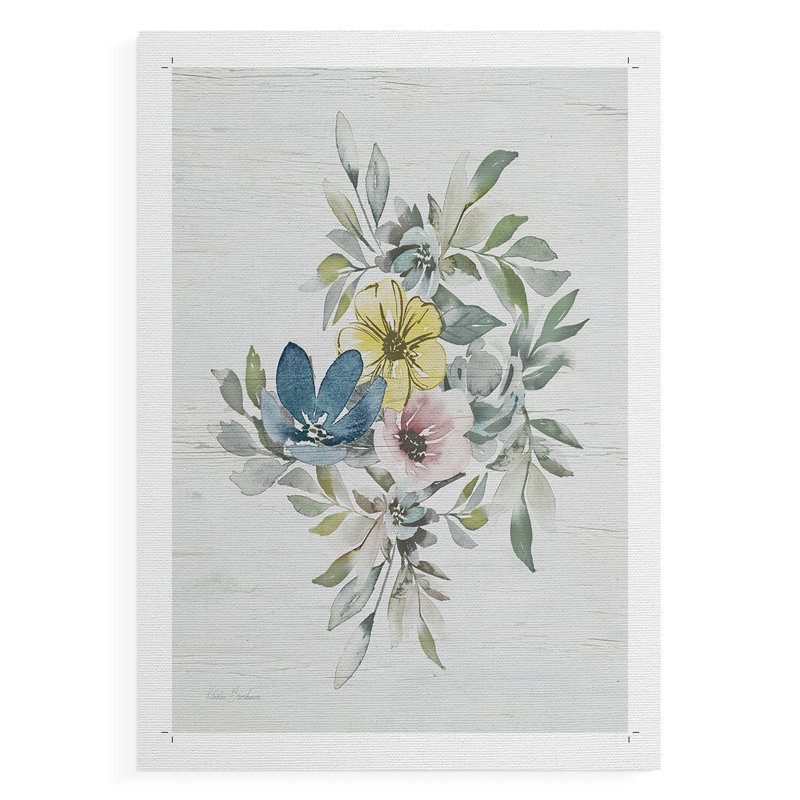 Spring Meadow Arrangement II - Impression sur toile seulement - NON-CADRE, H 48 po x l 32 po