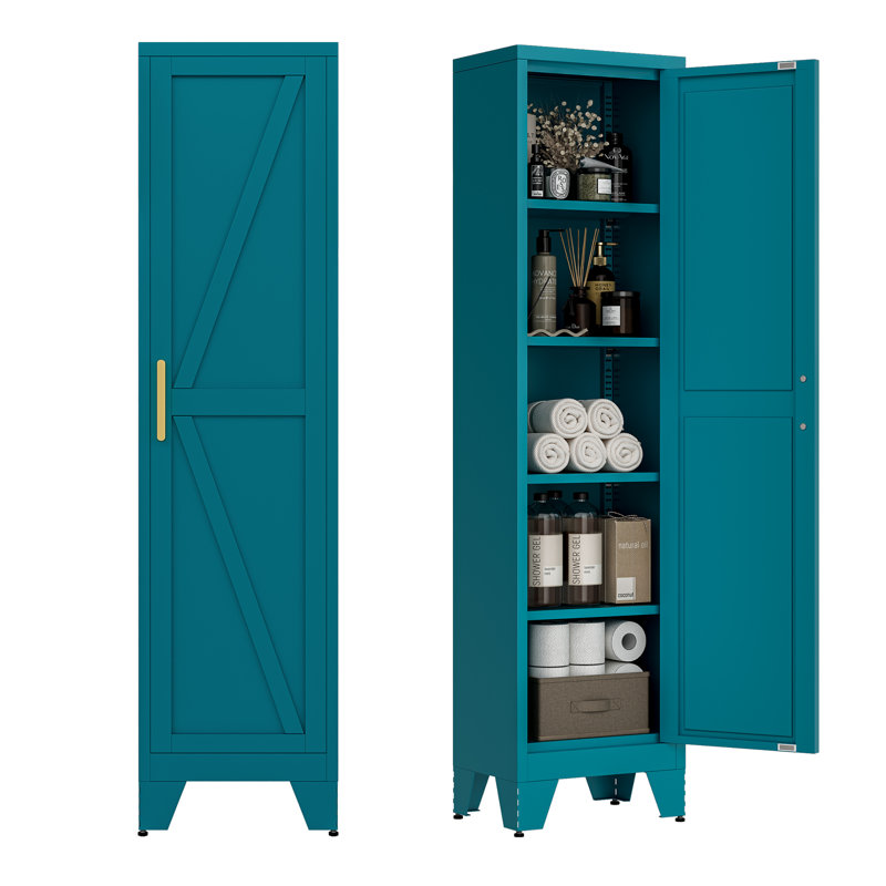 Meuble de rangement 67 po, Bleu sarcelle