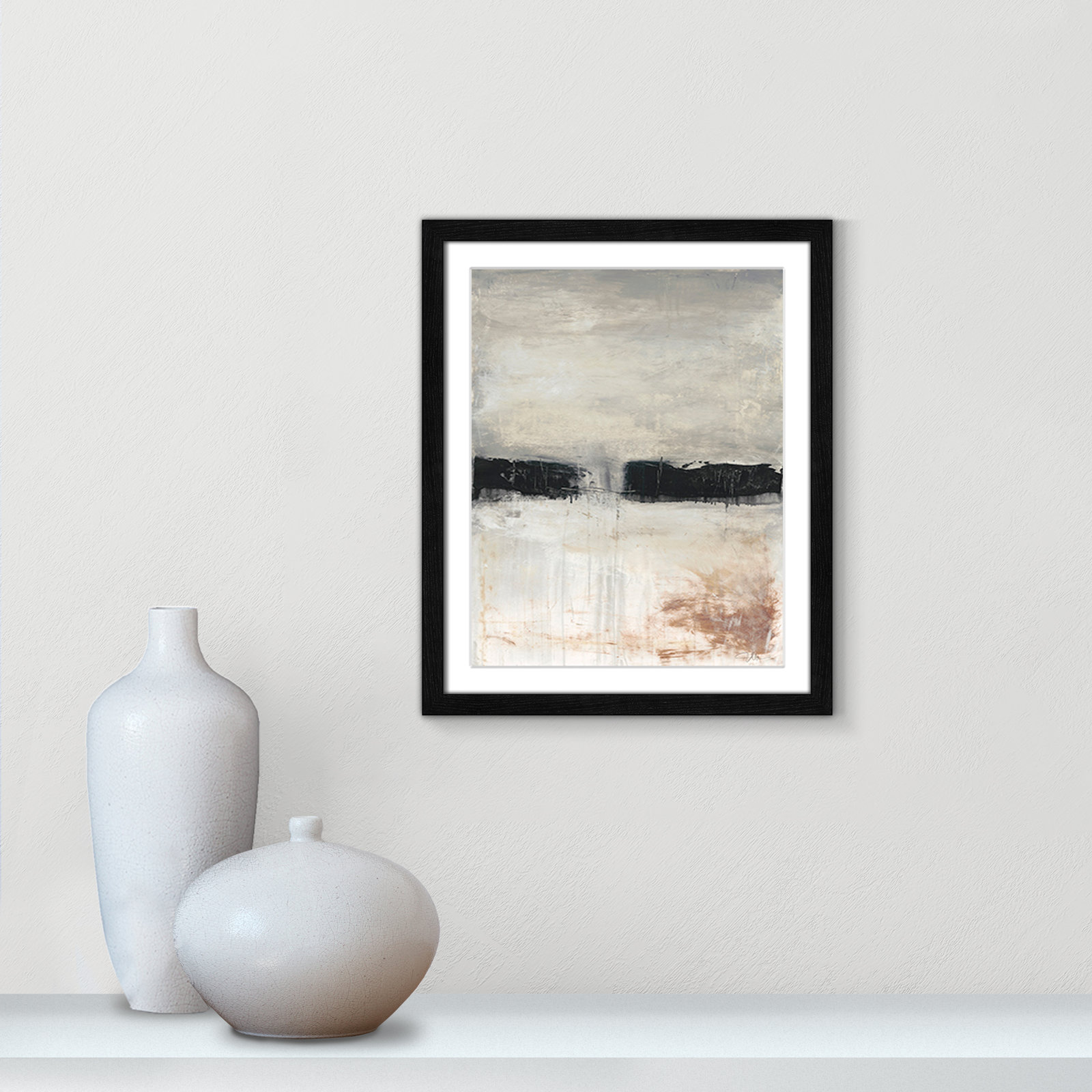 Autumn in the Dark Forrest Autumn in the Dark Forest Print, Black Framed, 19" H x 16" W x 0.75" D