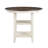 1Pc Counter Height Table With 2X Display Shelves Transitional Style Furniture
