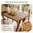 63" Farmhouse Rectangular Solid Wood Dining Table for 4-6