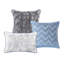 6 pièces de courtepointe imprimée - bleu double / grand, imprimé floral aquarelle, matelassage vermicelle et motif à la mode, charmant et séduisant-116011498