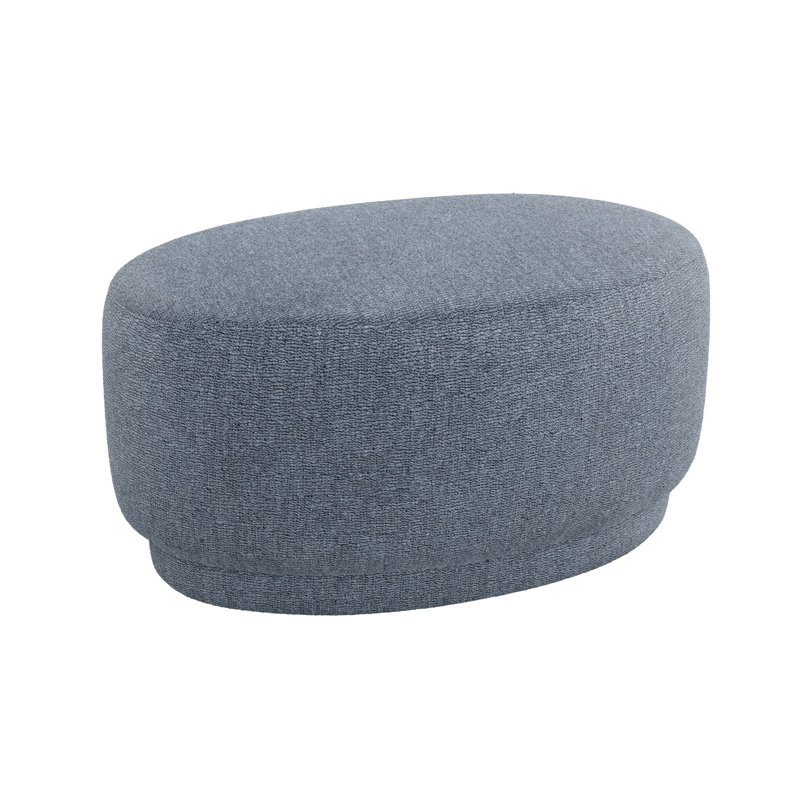 Repose-pieds ovale large de 37 po Dana, Azur