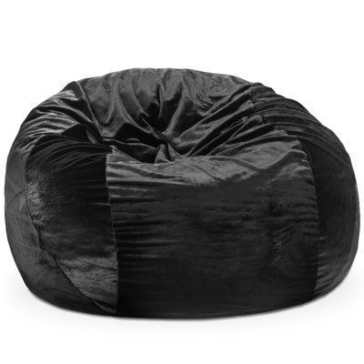 Saxx 6 Foot Giant Bean Bag Chair for Adults - Premium Faux Rabbit Fur