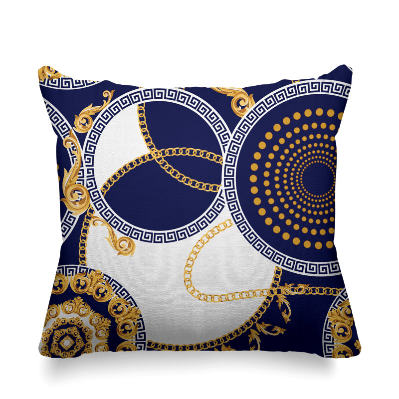 Housse et insert de coussin extérieur Tobin, L 15 po x H 15 po, Bleu marine