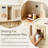 Kids Wooden Play Kitchen Set With Stove Sink And Ice Maker, Pretend Cooking Kitchen With Storage Bins And Accessories For Toddlers And Children