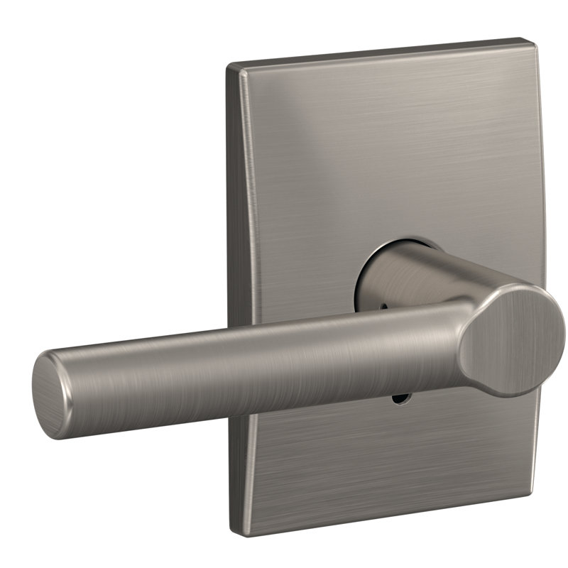Custom Broadway Non-Turning Lever with Century Trim, Satin Nickel