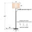 Lampe sur pied réglable 64,5 po-18466745