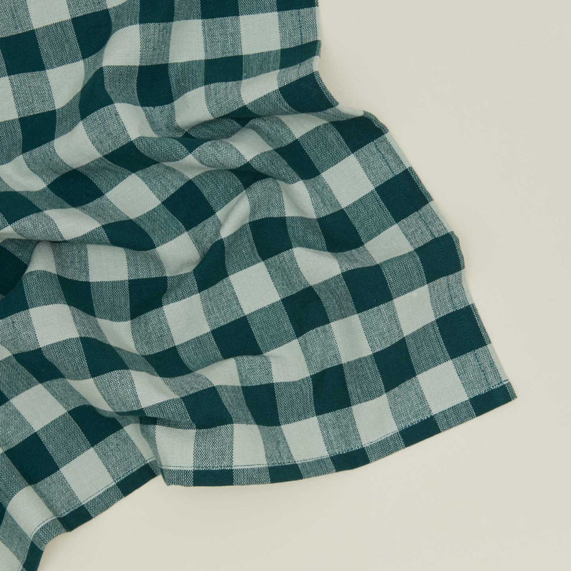 Essential Gingham Dinner Napkins, Sky/Peacock