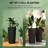 Set Of 2 Flower Pots,Stackable Large Planters,High Planter-1066795863