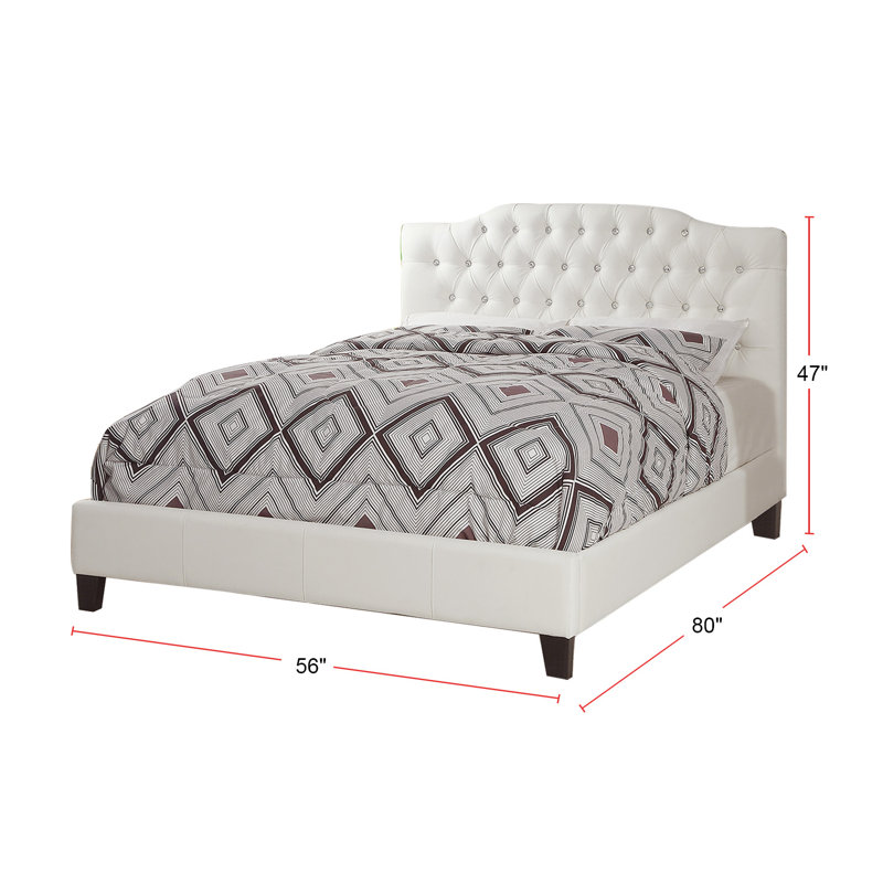 Vegan Leather Platform Bed, Full