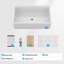 Station de travail 33 po - 33 po x 20 po x 10 po en porcelaine blanche
