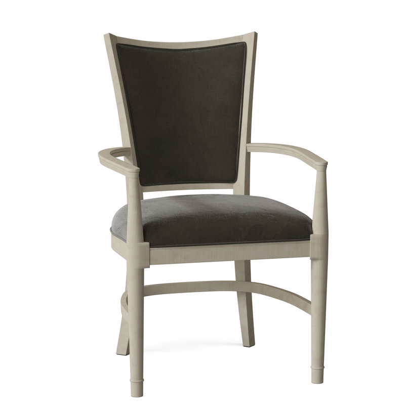 Chaise avec accoudoirs rembourrée Garland, Loden 9953, Amande chamois