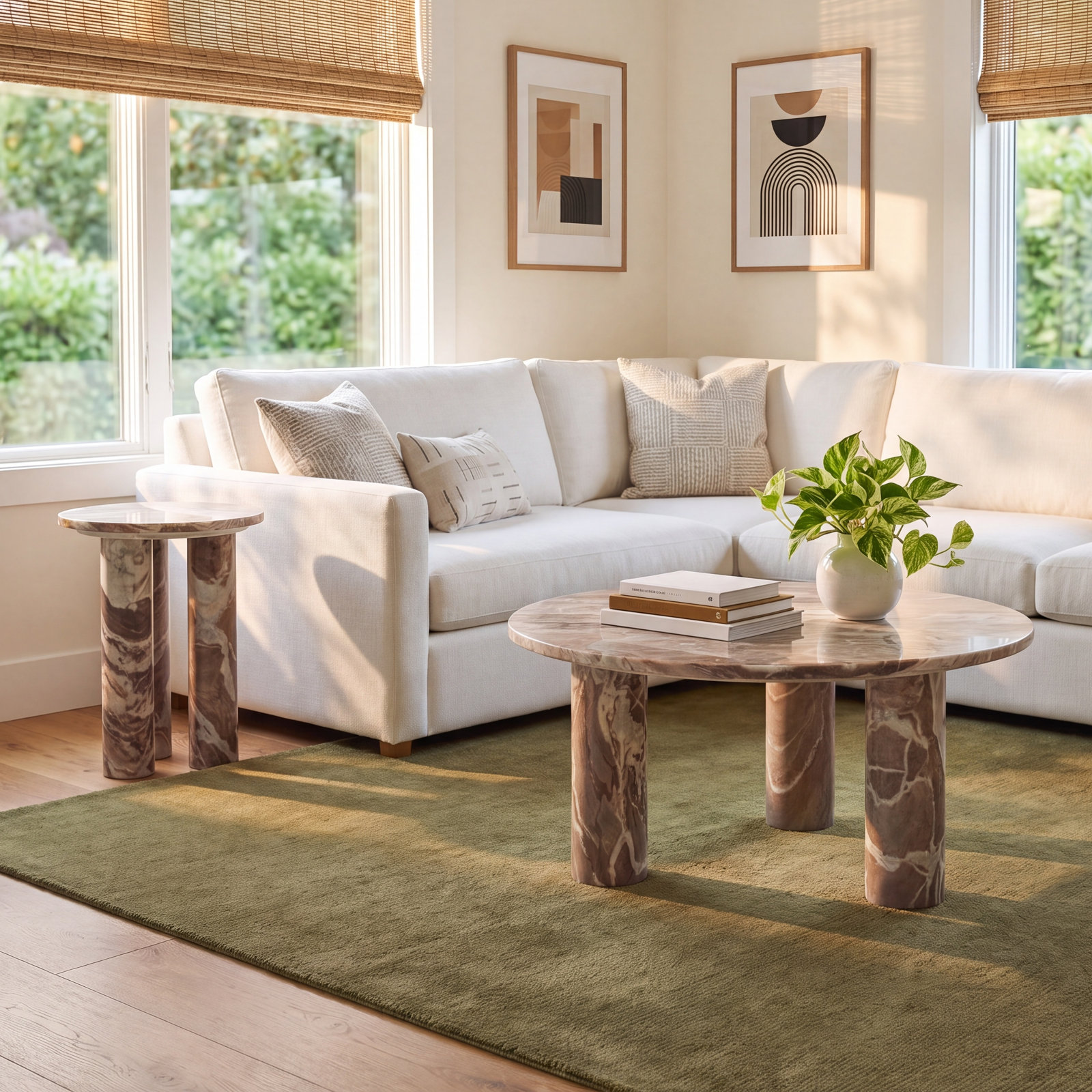 Juma 2 - Piece Living Room Table Set, White
