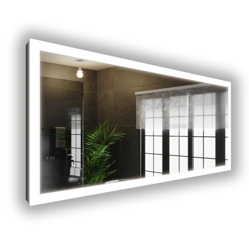 Miroir de salle de bain Gabriella, H 30 po x l 72 po x P 2 po
