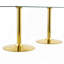 Table de salle à manger moderne en verre minimaliste avec pieds en métal galvanisé-1266478972