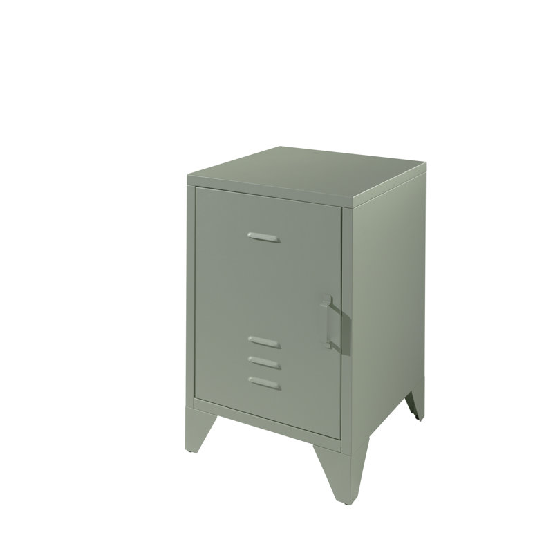 BRONXX Night Console Industrial Look Blue Matt, Green