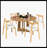 Round Dining Table For 4 - 47 Inch Farmhouse Kitchen Table, MDF Circle Table With Oak Finish, 300Lb Weight Capacity, Easy Assembly For Dining Room, Kitchen, Living Room - Spiced Round Table