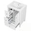 Meuble-lavabo avec lavabo, tiroir de rangement et tablette réglable-342336103