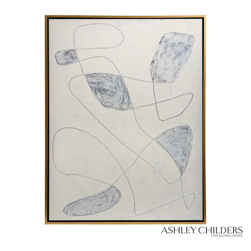 Scratch Loops Framed Art-Indigo