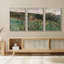 Forest Landscape " Wildflower Field Series Rustic Nature Country Home Aesthetic Illustration Modern Decor " 3 - Pieces-98697458-98697459