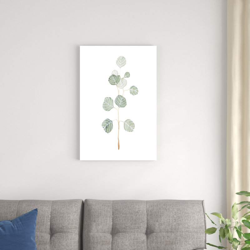 Douce branche d'eucalyptus II, H 30 po x l 20 po x P 1,25 po