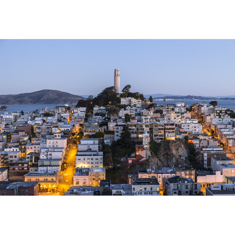 Makbul Coit Tower par - Photographie de toile tendue, H 8 po x l 12 po