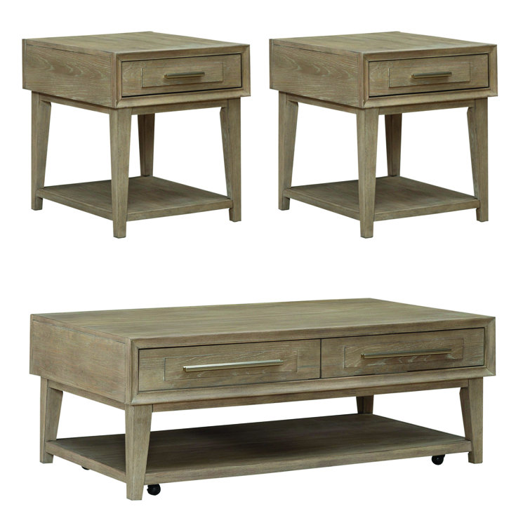 Wellton 3 Piece Living Room Table Set