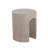 Outdoor Mgo Round With U Shape Side Table, Light Grey