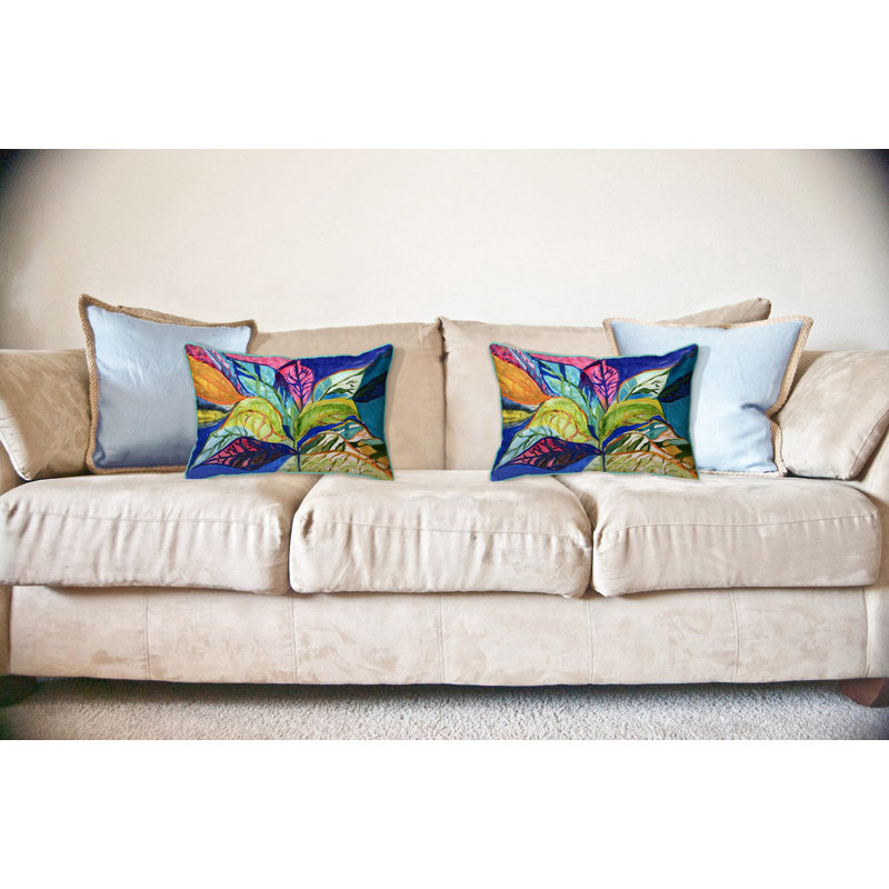 Coussin intérieur / extérieur Summer Leaves, 16 po x 20 po
