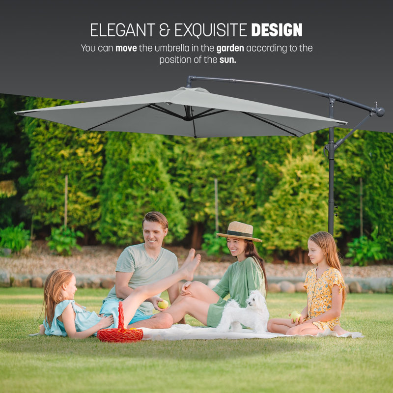 300cm Beach Parasol, Grey
