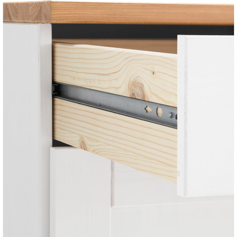 Scoville 85cm Sideboard, White/Oak