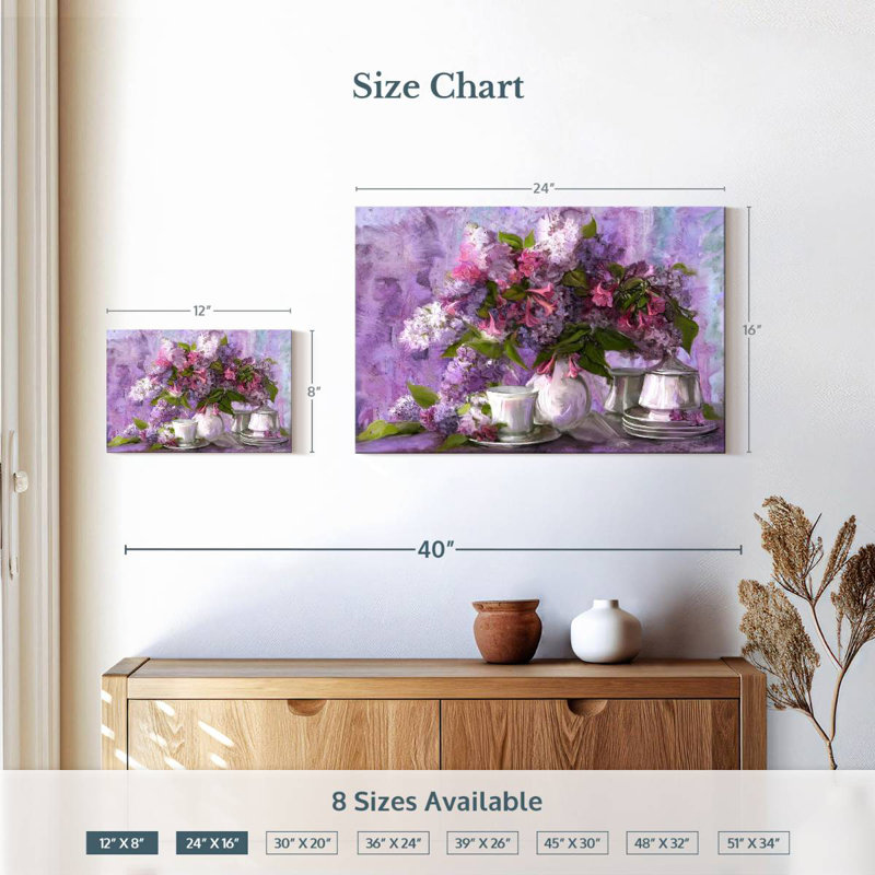 Fleur de lilas Harnek, H 16 po x l 24 po