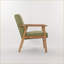 Ensemble de chaises de loisirs modernes et minimalistes - 2 chaises + 1 table basse avec accoudoirs épais pour le salon et la chambre d'étude | Tissu | Repose-pieds