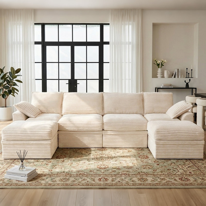 Canapé modulaire Boneless 142 po Cloud, Beige