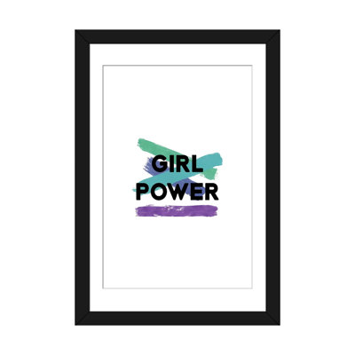 «Girl PoWer», art textuel sur toile
