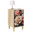 36cm W Engineered Wood Bedside Table