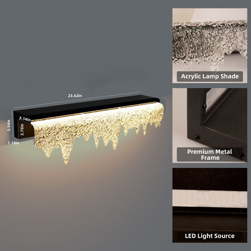 Lampe murale solaire pour l'extérieur