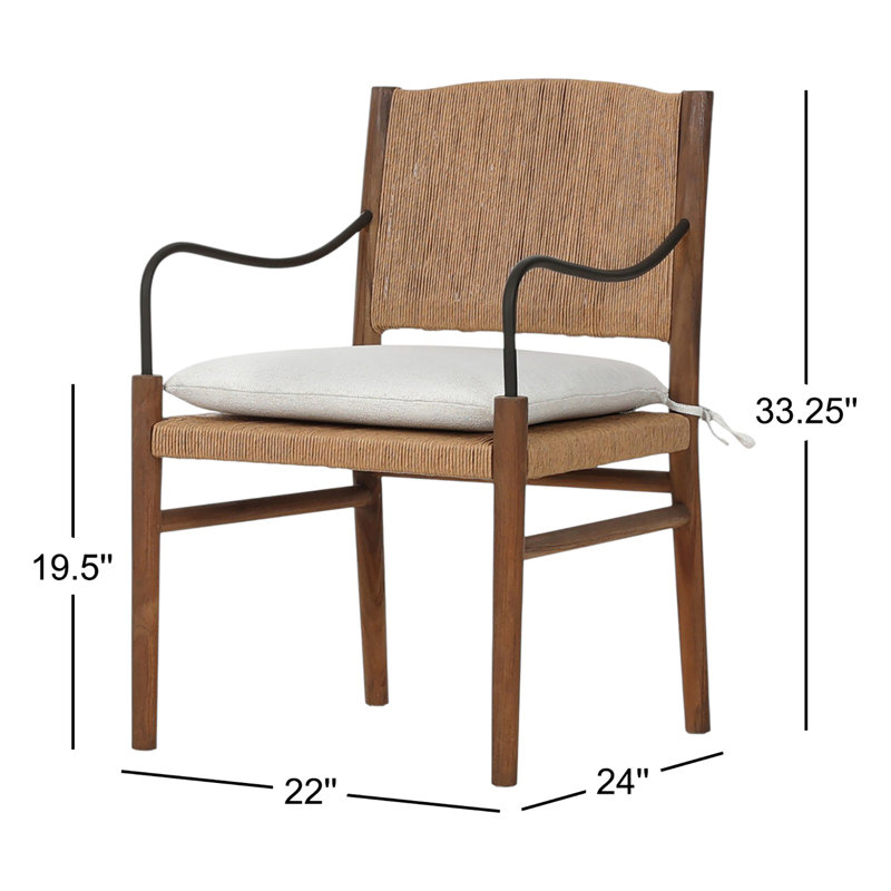 Andover Outdoor Teak Dining Armchair