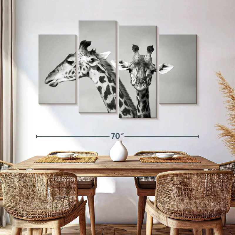 Giraffes Close-Up Shot, 42'' H x 68'' W