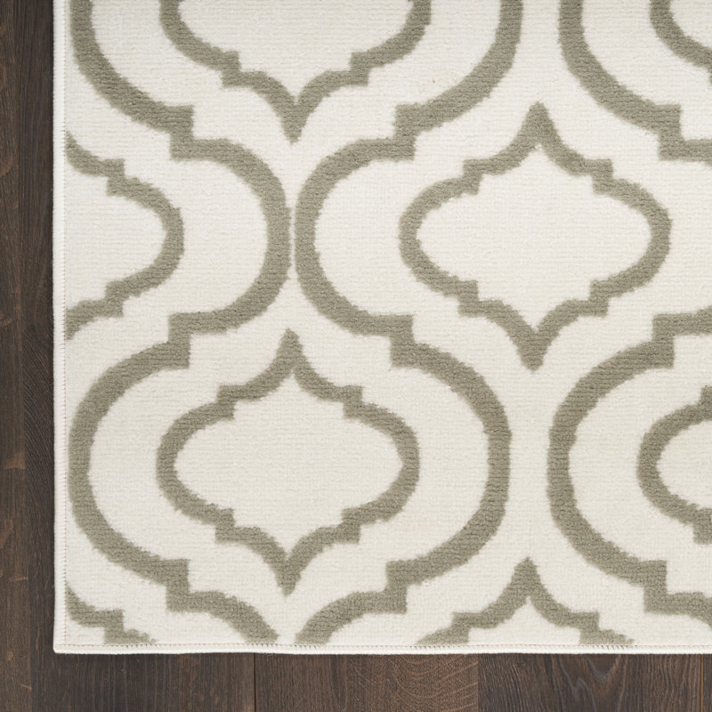 Zyus Geometric Indoor Rug, Rectangle 2' x 4'
