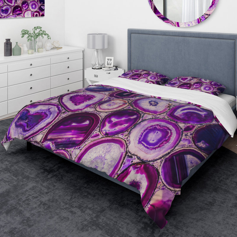 Modern & Contemporary Abstract Duvet Cover, King Duvet Cover + 2 Shams