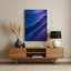 Abstrait couleur champ 10 bleu art mural en métal-990558829