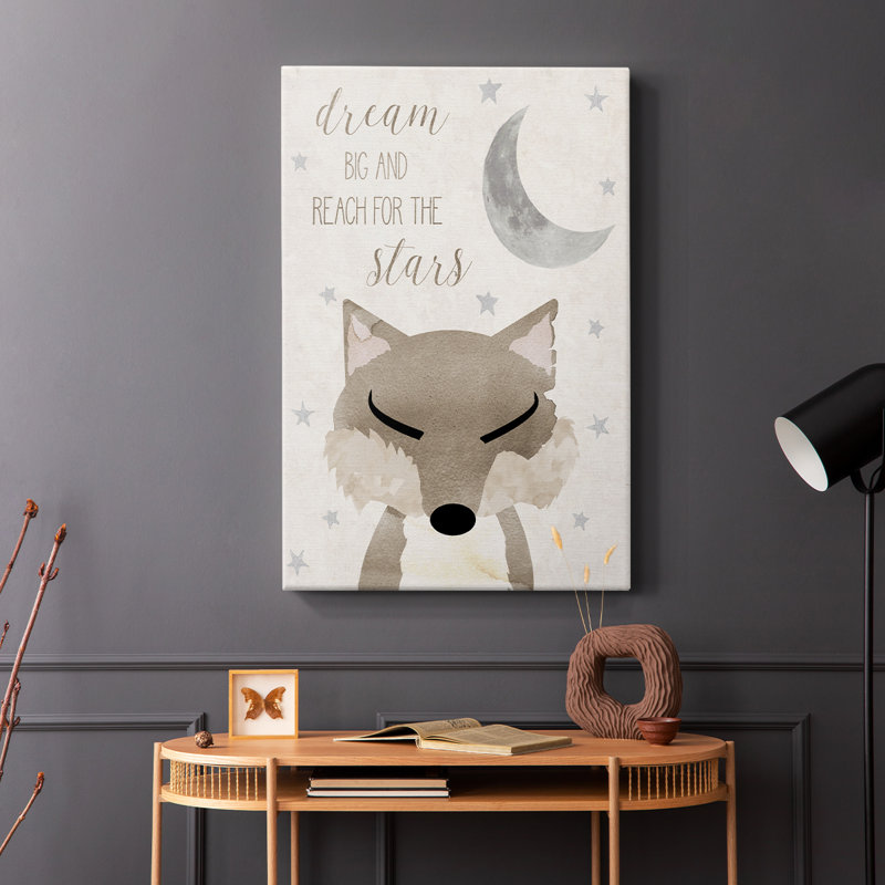 Goodnight Fox - Cavas enveloppés de galerie, H 48 po x l 32 po