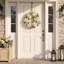 23" Hydrangea And Heather Wreath With Bows
