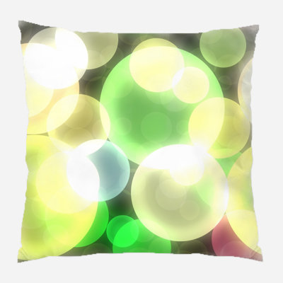 Bokeh Square Pillow Cover & Insert