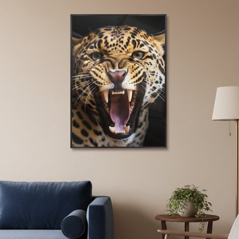 Single Picture Frame LED Illuminated Wall Art Wall Art on Glass / Aluminium, 60cm H x 50cm W