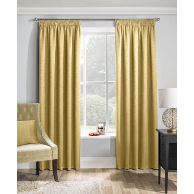 Waller Polyester Room Darkening Curtain Pair