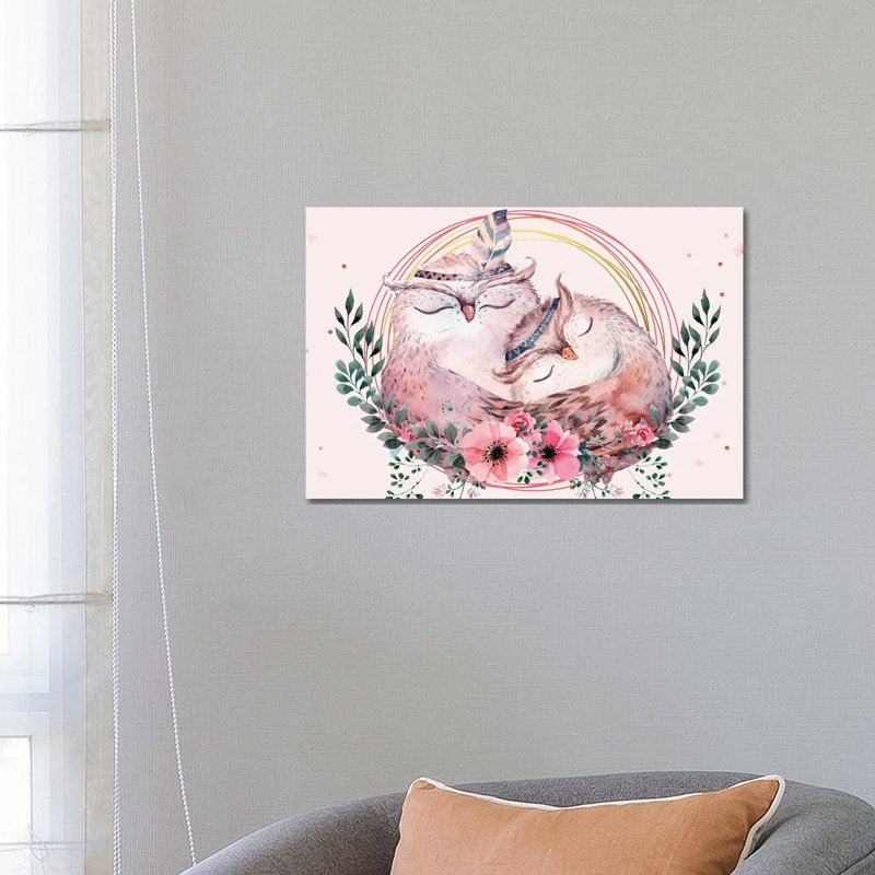 Owl Mother by Art Mirano - Wrapped Canvas Print